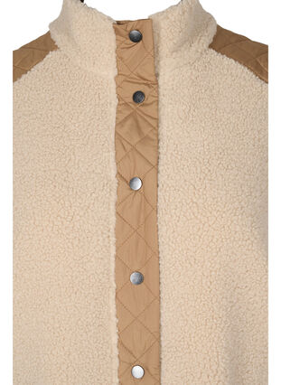 Long teddy vest with buttons and pockets, Nomad Comb, Packshot image number 2