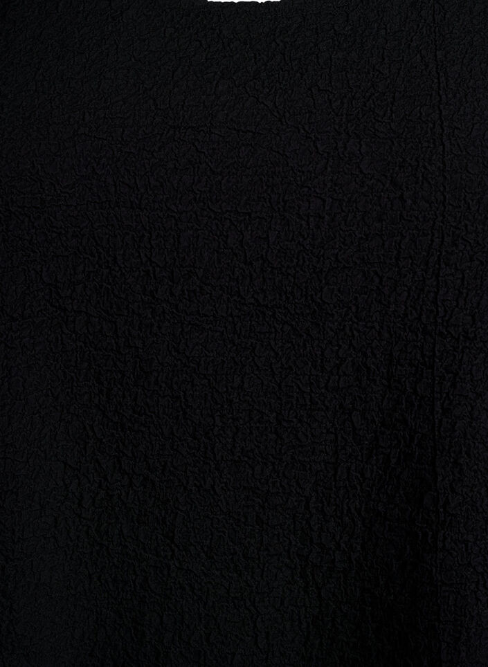 Sleeveless top with texture, Black, Packshot image number 2
