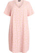 Short-sleeved dress with V-neck, Rose, Packshot image number 0