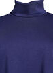 Blouse with turtleneck in modal mix, Blue, Packshot image number 2