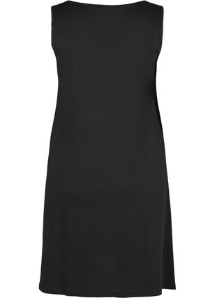 Dress in A-line shape, Black Solid, Packshot image number 1