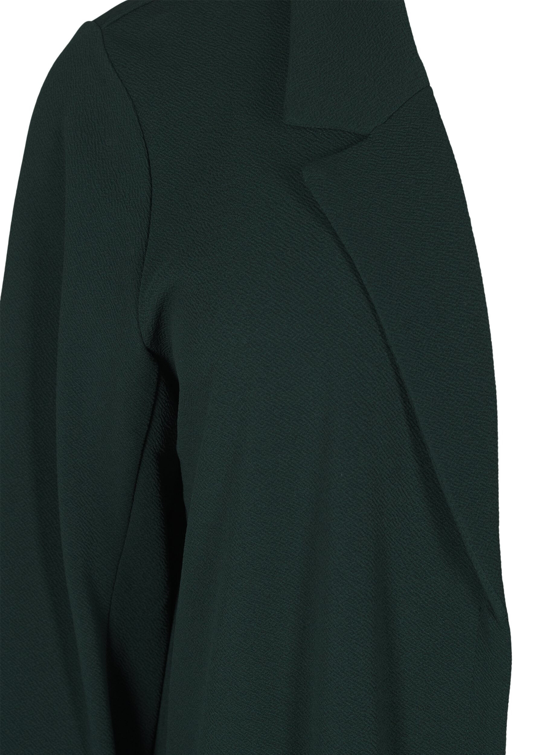 Zizzifashion FLASH - Long blazer with pockets, Green, Packshot image number 2