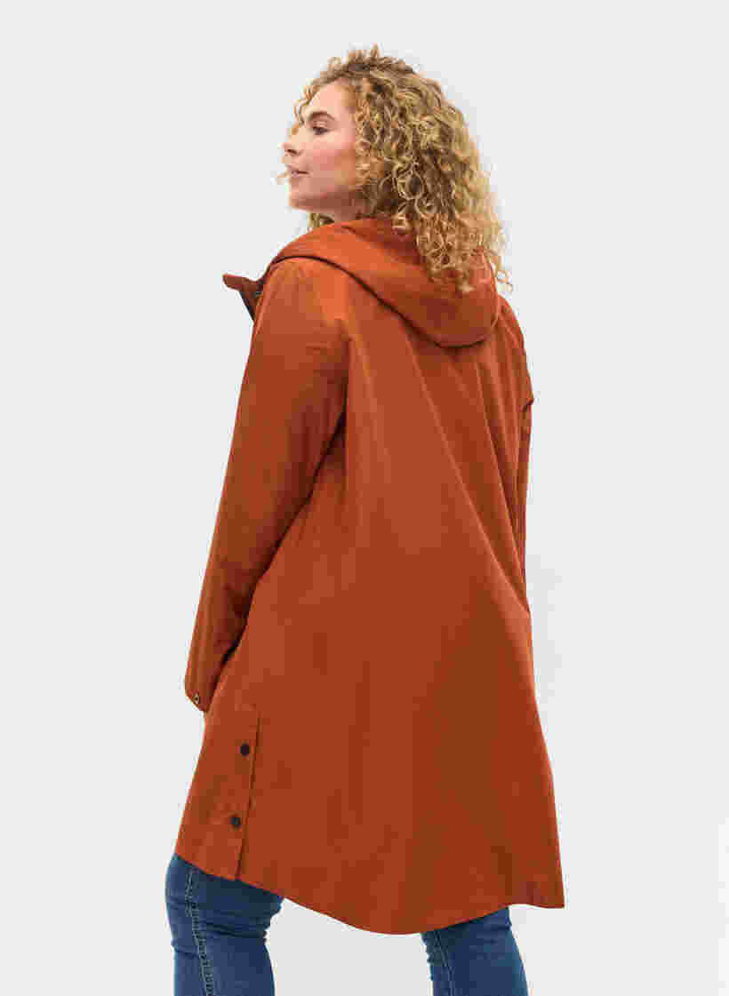 Raincoat with pockets and hood, Ginger Bread, Model image number 1