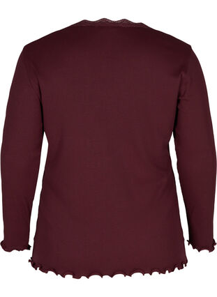 Close-fitting blouse with a lace trim, Port Royal, Packshot image number 1
