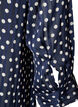 Patterned shirt with a stand-up collar and 3/4-sleeves, Blue, Packshot image number 3