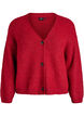 Knit cardigan with v-neck, Red, Packshot image number 0