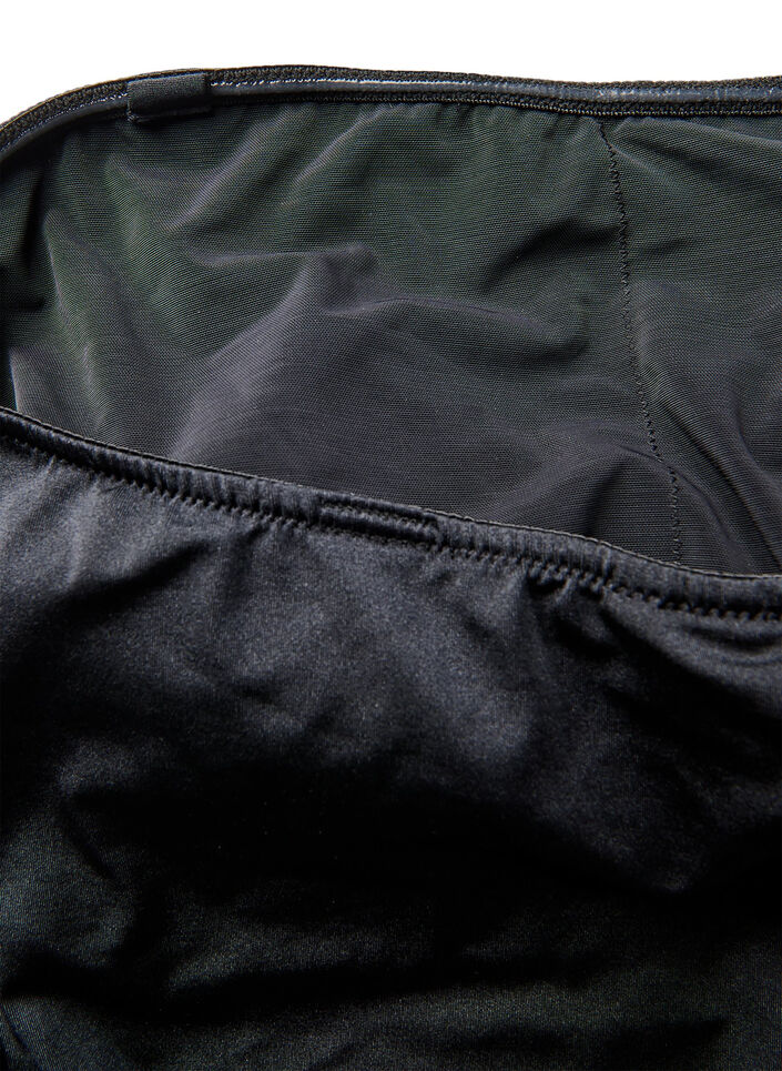 Tankini with removable cups and adjustable sides, Black, Packshot image number 4