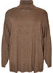 Turtleneck jumper with a loose fit, Brown, Packshot image number 0