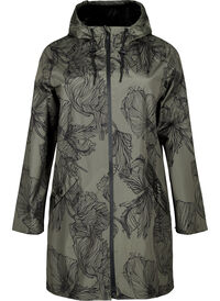 Rain jacket with print