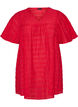 Tunic in lyocell with flutter sleeves, Red, Packshot image number 0
