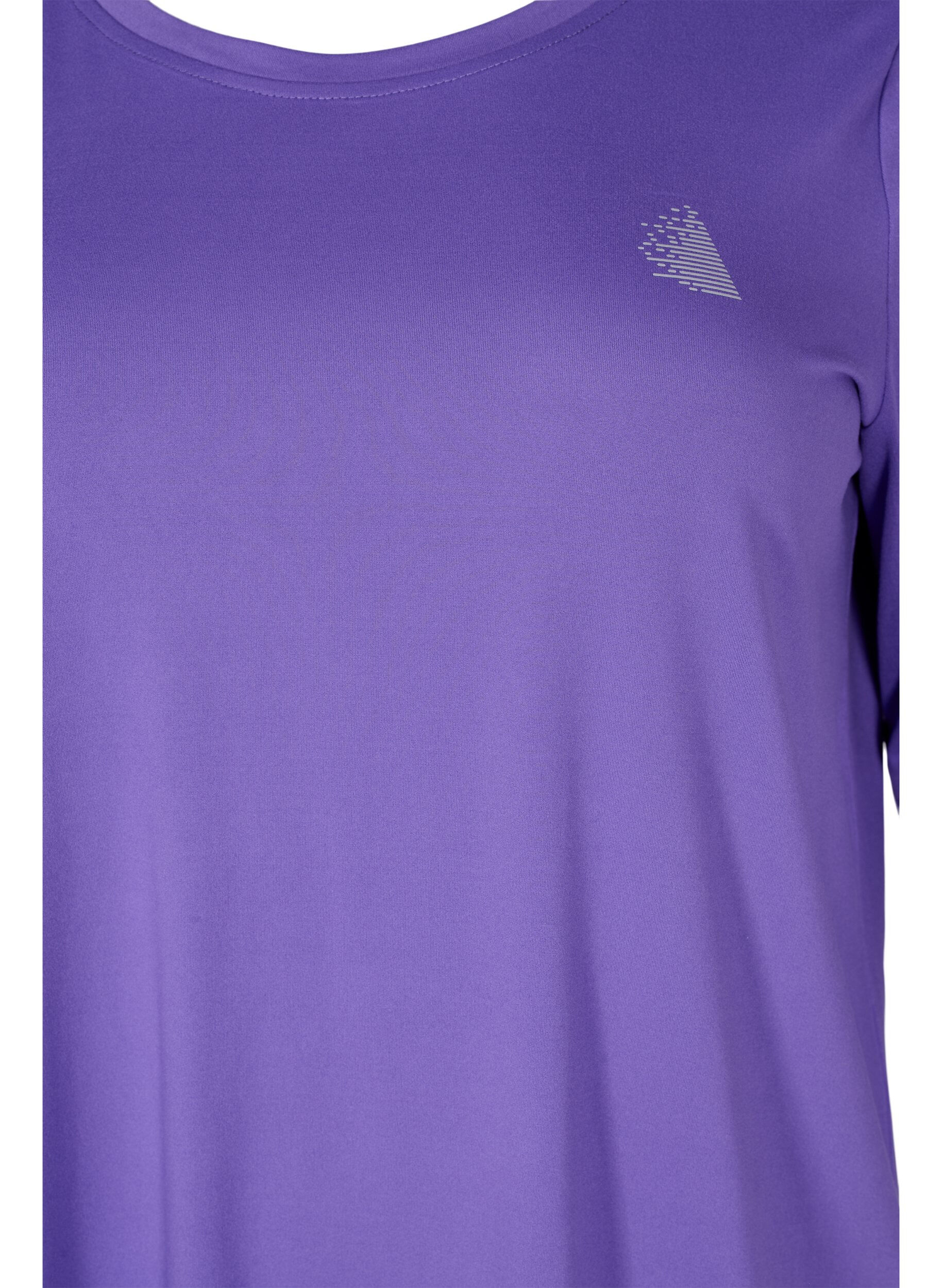 ZizzifashionSports top with 3/4 sleeves, Purple, Packshot image number 2