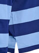 Striped polo shirt with embroidered text, Light Blue, Packshot image number 3