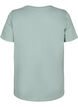 Cotton T-shirt with a motif, Ch. Green w. Face, Packshot image number 1
