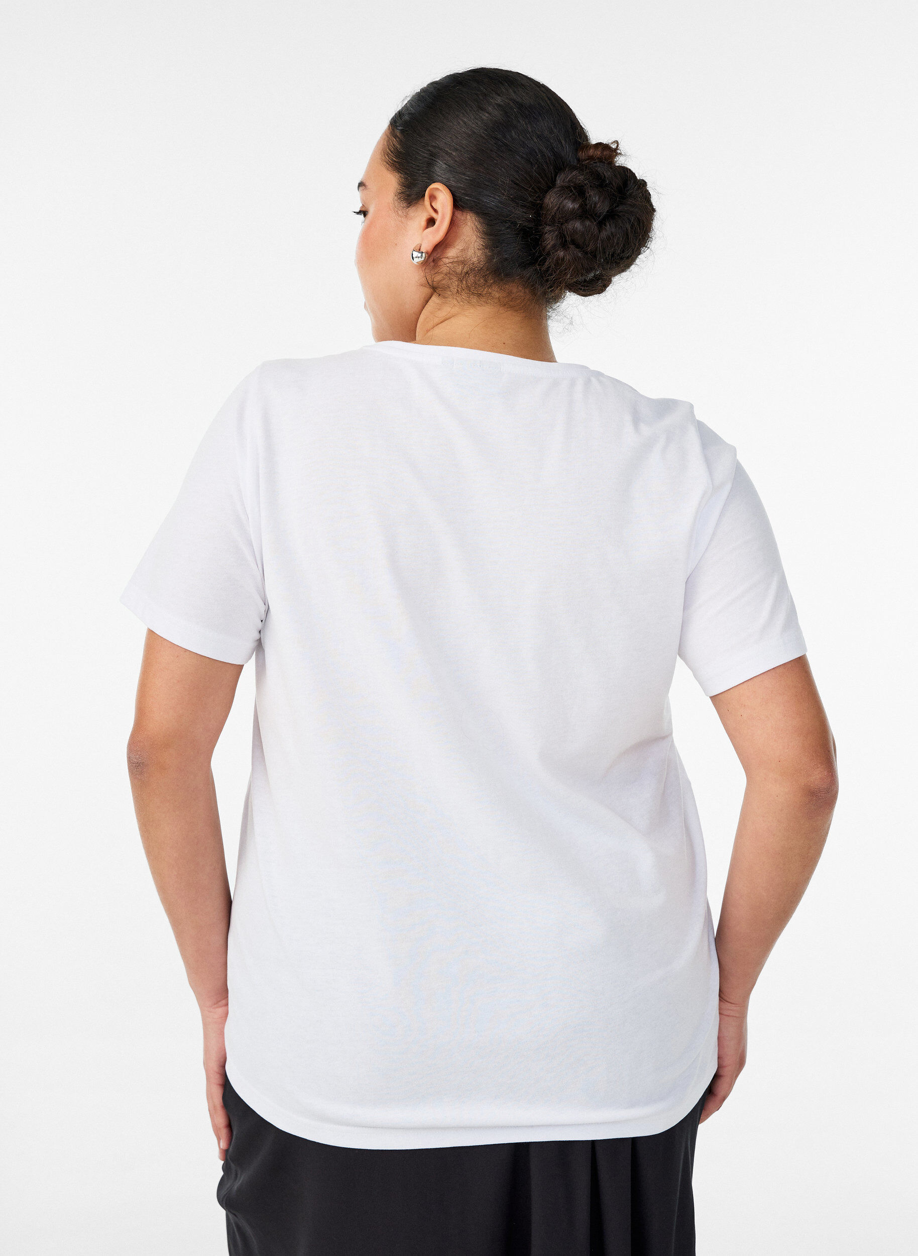 ZizzifashionT-shirt with motif, White, Model image number 2