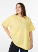 Organic cotton T-shirt with a small front motif, Yellow, Model image number 0