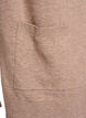 Long open-front knit cardigan with pockets, Beige, Packshot image number 3