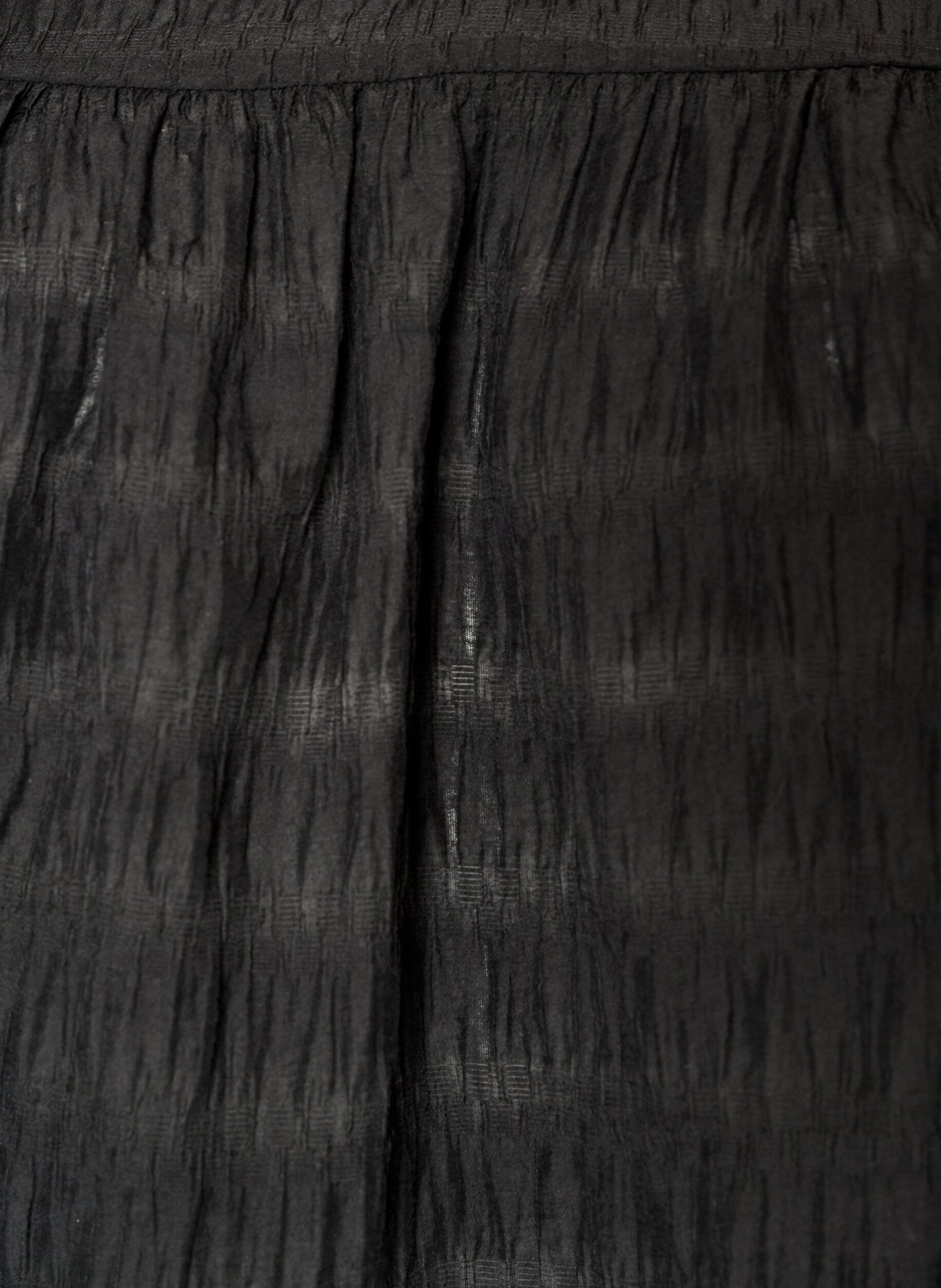 ZizzifashionTunic in lyocell with flutter sleeves, Black, Packshot image number 2