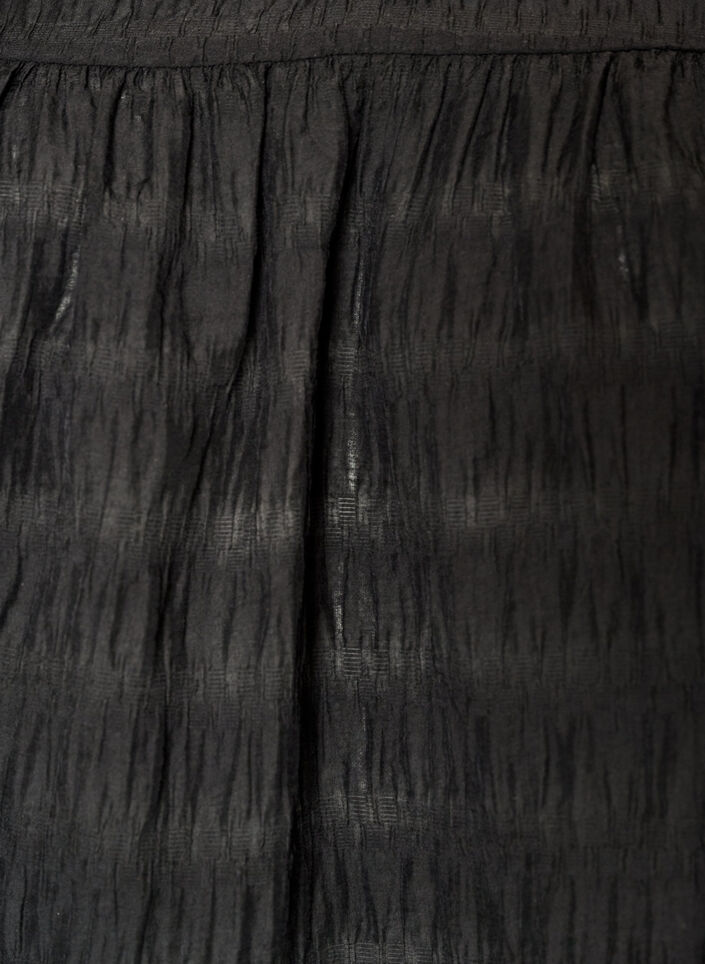 Tunic in lyocell with flutter sleeves, Black, Packshot image number 2