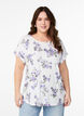 T-shirt with floral print, Purple, Model image number 0