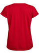 Short sleeved cotton blend t-shirt, Red, Packshot image number 1