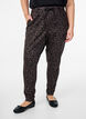Cropped trousers with leopard print, Brown, Model image number 2