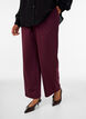 Spotted trousers with a high waist and straight legs, Red, Model image number 2