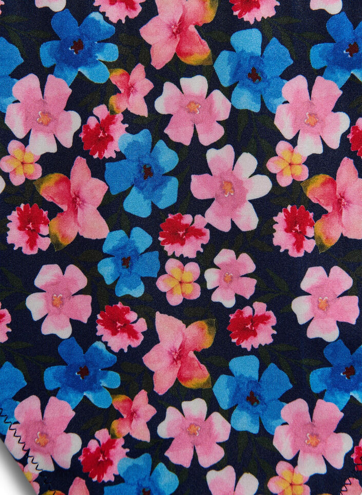 Floral brazilian bikini bottoms, Red, Packshot