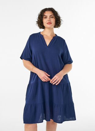 cotton muslin dress Long Sleeve - Mineral Blue Boho Maxi No rules 1850s Sheer White Muslin Dress