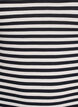 Striped tank top with a rib structure, Black Snow W. Stripe, Packshot image number 2