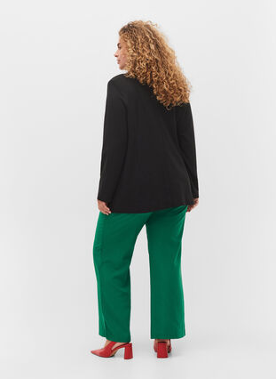 Flared trousers with pockets, Verdant Green, Model image number 1
