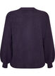 Cardigan in soft knit with gold-coloured buttons, Purple, Packshot image number 1