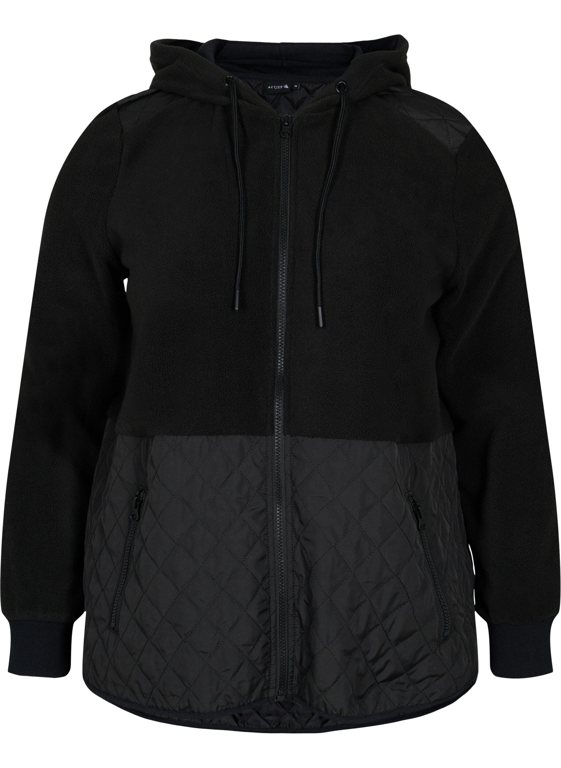 Sports jacket in teddy and quilted 