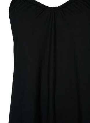 Viscose beach dress with braided straps, Black, Packshot image number 2