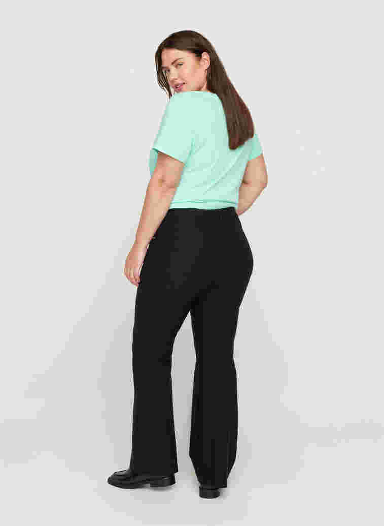 Bootcut trousers, Black, Model image number 1