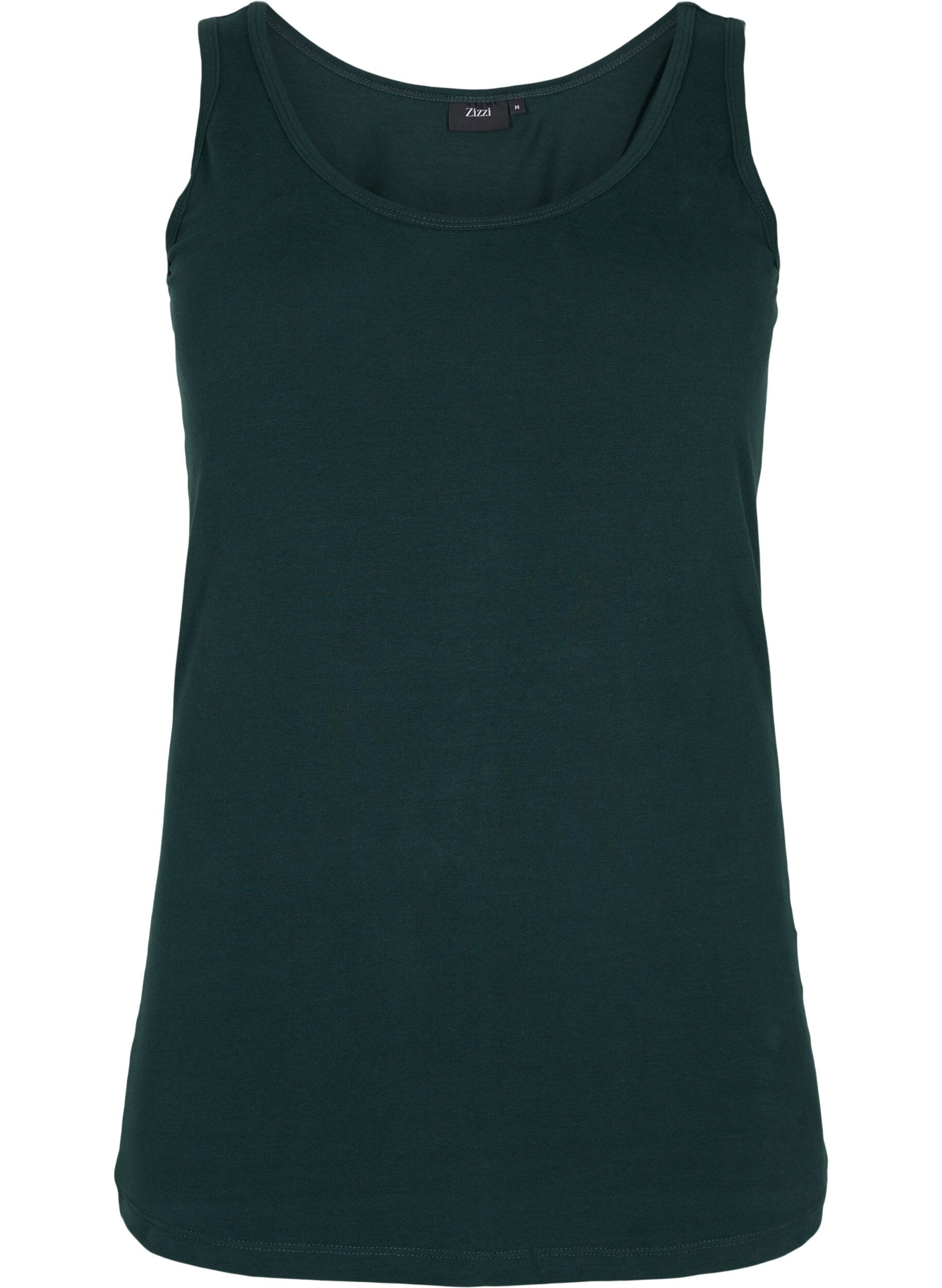 ZizzifashionCotton basic top, Green, Packshot image number 0