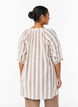 Cotton tunic with a V-neck, Beige, Model image number 2