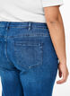 High-waisted bootcut jeans, Blue, Model image number 1