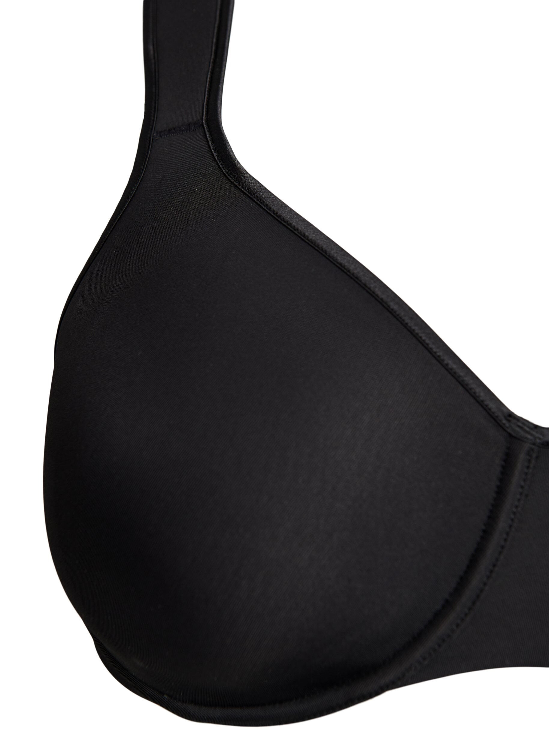 Zizzifashion Minimizer bra with padded straps, Black, Packshot image number 2