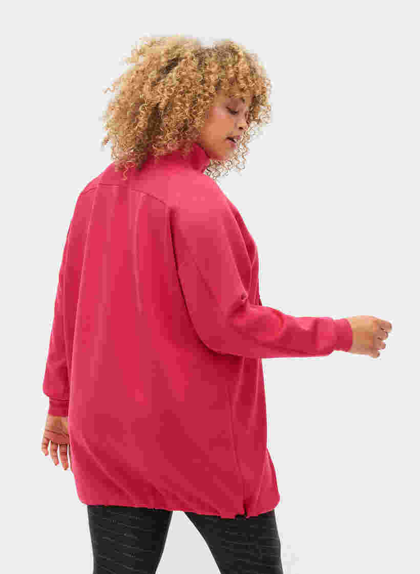 Long sweatshirt with pocket and zipper, Jazzy, Model image number 1
