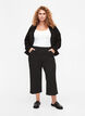 Loose trousers with 7/8 length, Black, Model image number 0