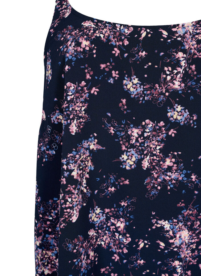 FLASH - Top with print, Navy Rose Flower, Packshot image number 2