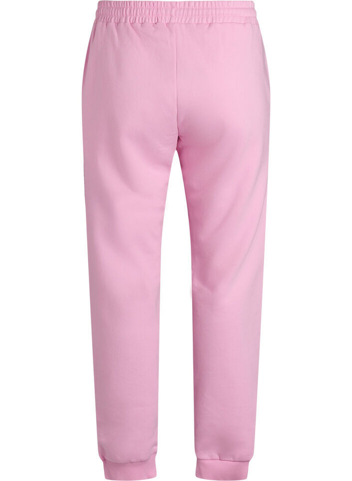High-waisted sweatpants, Pink, Packshot image number 1