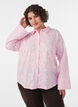 Shirt with floral embroidery and wide sleeves, Pink, Model image number 0