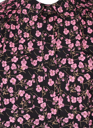 Printed tunic with 3/4-length sleeves, Flower AOP, Packshot image number 2