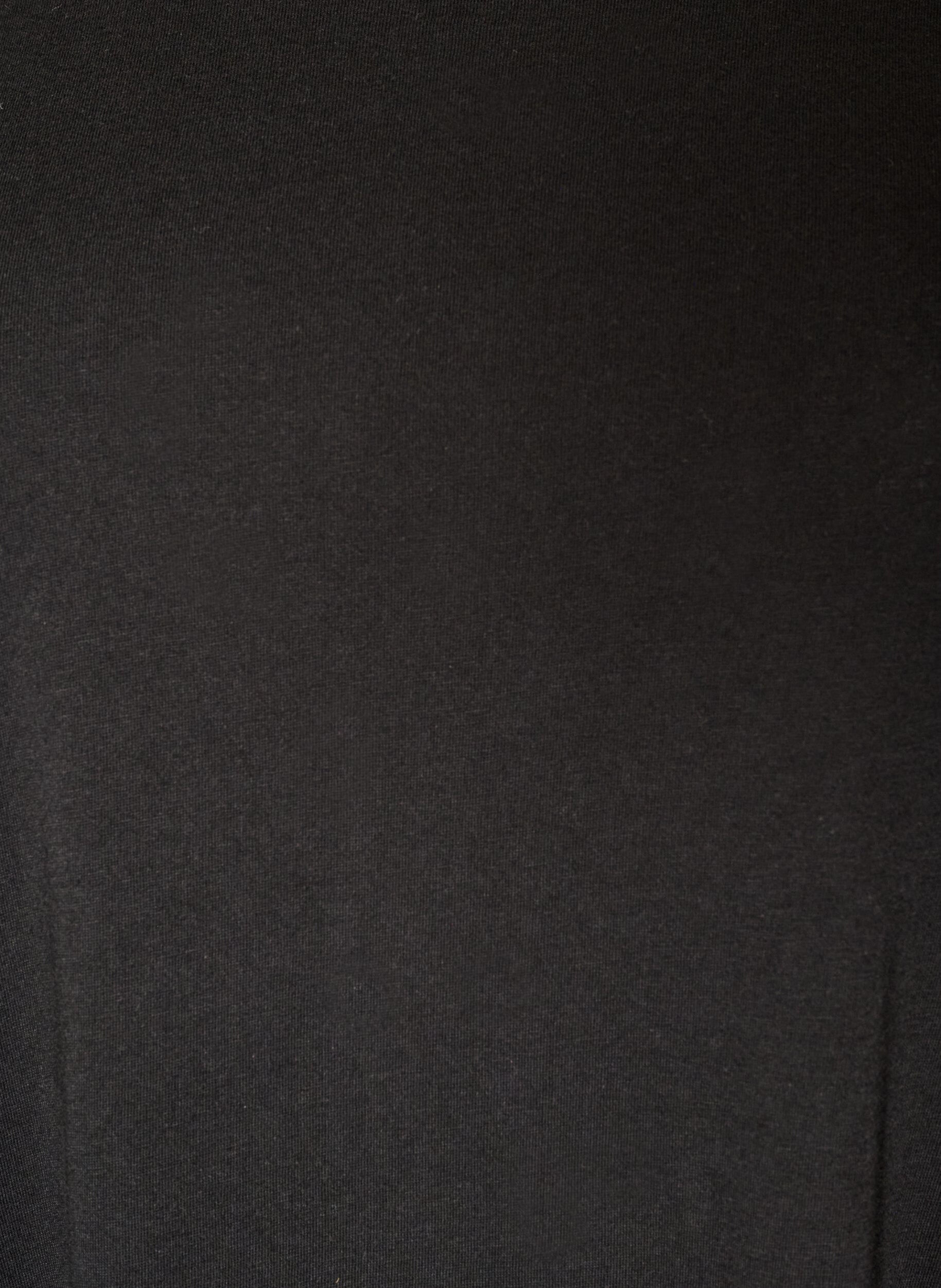 ZizzifashionNightgown in organic cotton with ruffle sleeves, Black, Packshot image number 2