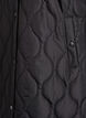 Mid-length quilted jacket with a hood, Black, Packshot image number 3