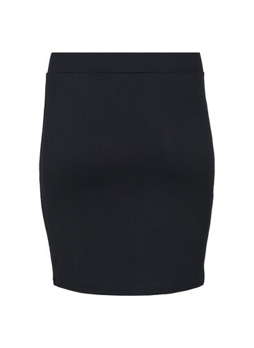 Close-fitting skirt with drawstring, Black, Packshot image number 1