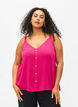 Viscose top with narrow straps, Raspberry Sorbet, Model image number 0
