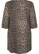 Denim dress with leopard print, Leo AOP, Packshot image number 1