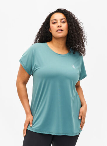 Short-sleeved workout t-shirt, North Atlantic, Model image number 0
